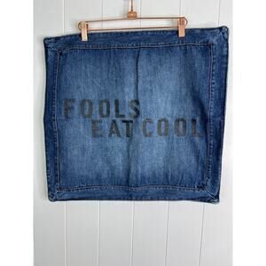 One Teaspoon Denim 20" x 20" Throw Pillowcase Cover NWT‎